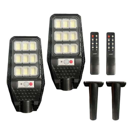 Pack X2 Foco Led Solar 100w Focos Exterior Con Sensor Solar