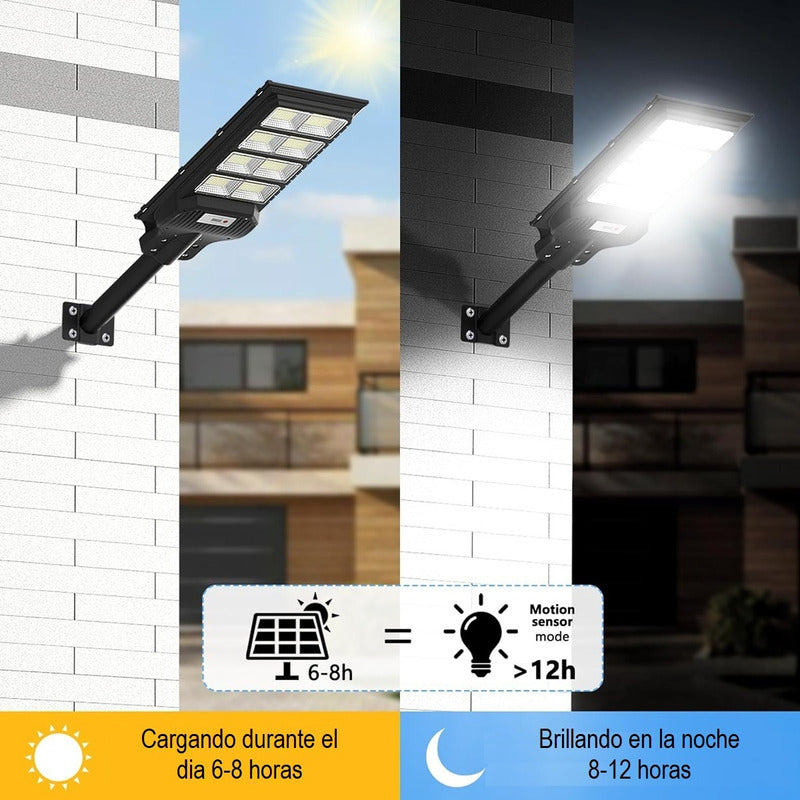 Pack X2 Foco Solar 1000w Con Sensor Foco Led Solar 1000w