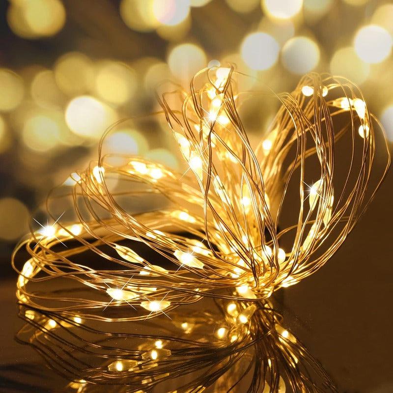 Guirnalda Alambre Hada Manguera Led Luces Navideñas Led 45m