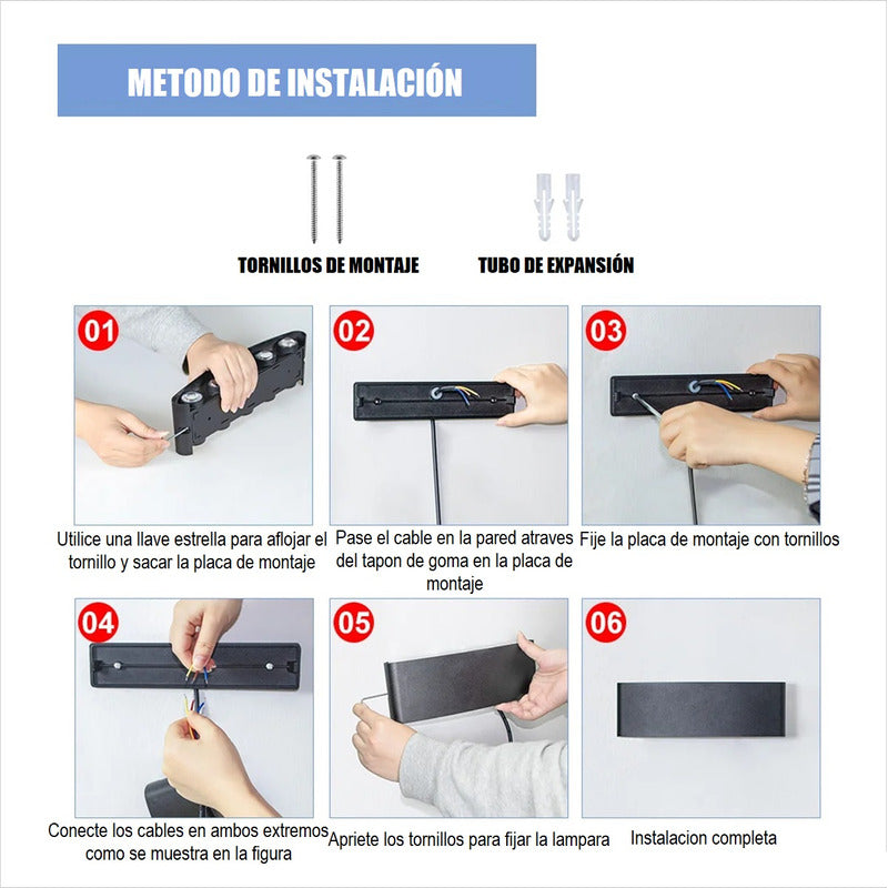Pack X2 Lampara Led Focos Exterior Pared 10w Luz Fria 6000k