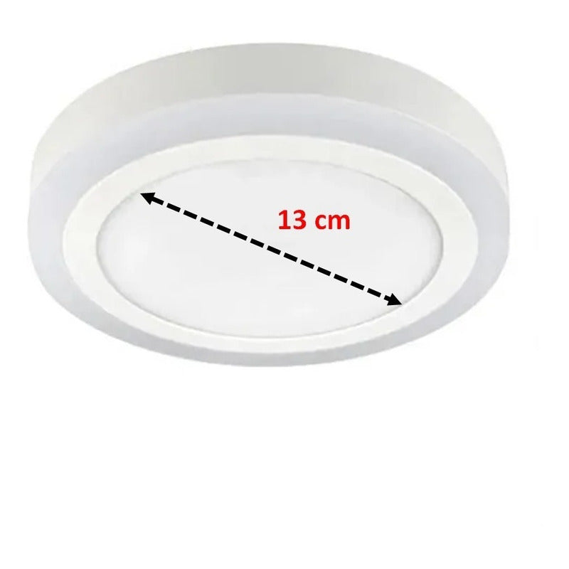 Plafon Led Techo Redond Focos Led Interior 12+4w Blanco Azul