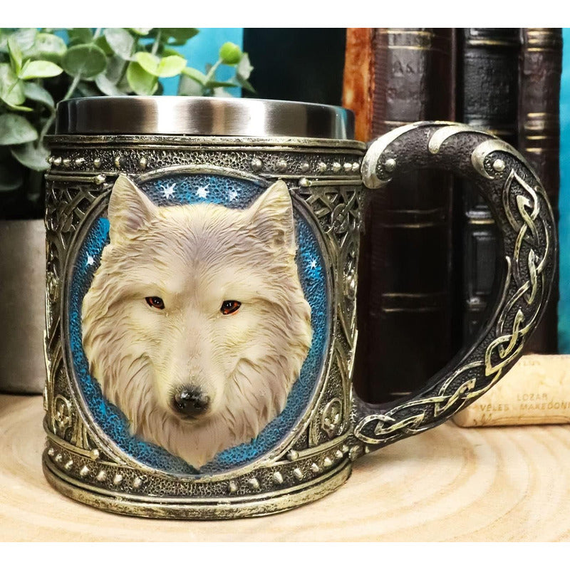 Tazon Grande Tazon Lobo Game Of Throne Tazon Mug Acero Inox
