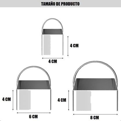 Pack X2 Cortador De Galleta Molde Cortador Galleta Cuadrado