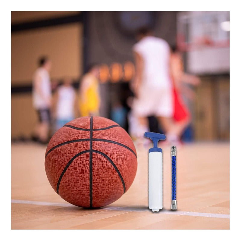 Inflador Manual Kit Deportivo Para Inflar Balon Mini Bombin