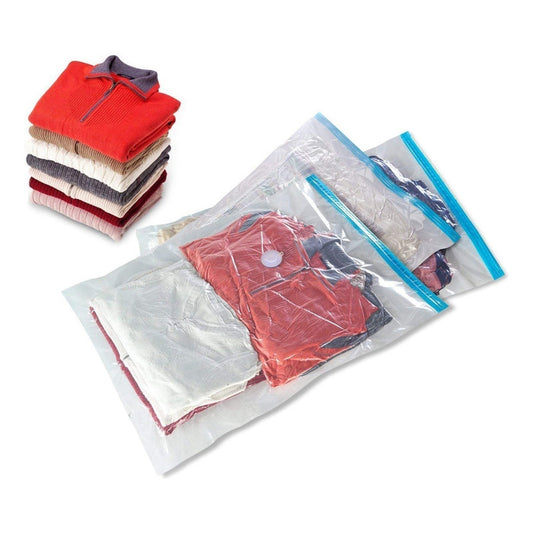 Pack X3 Bolsa Al Vacio 80x110 Bolsas Comprimida Ahorra Espac