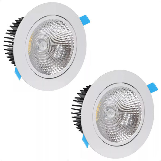 Pack X2 Lamparas Led Techo Foco 16w Lampara Dormitorio Blanco Frio Lampara De Techo Redonda Led Embutida Luz Fria Arcashopping Focos Led Embutidos Luz Fria Luces Led Foco Led 16w