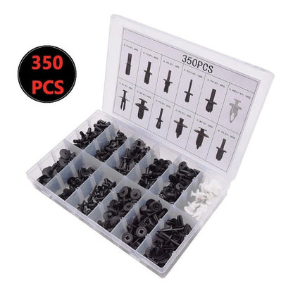 Set 350 Retenedores De Plástico Para Autos Clips Remaches