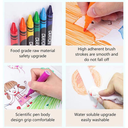 Set Arte Y Dibujo 180 Piezas Maletín De Pintura Lápices