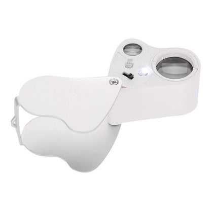 Lupa Geologica Lupa 30x22mm Led Lupa Joyero Con Luz 60x12mm