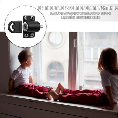 Pack X4 Seguro Ventana Corredera Antirrobo Niños Cerradura