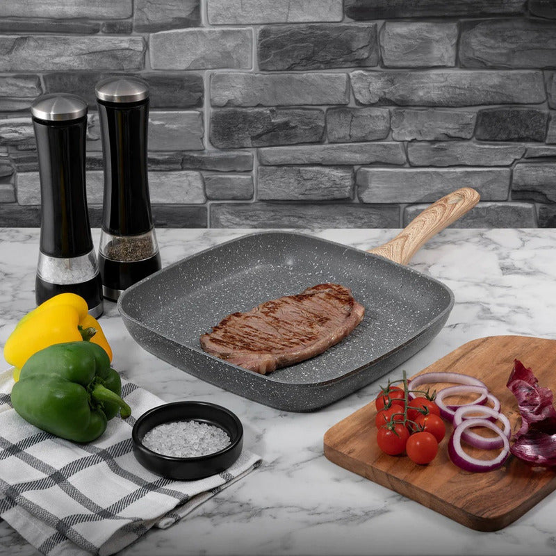 Sartén Grill Antiadherente Granite Keep Sartén Cuadrado 28cm