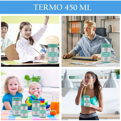 Termo Comida 450ml Termo Acero Inoxidable Keep Lonchera Keep