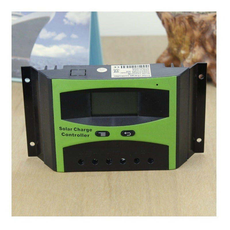 Regulador De Carga Solar Con Pantalla Lcd Controlador 30 Amp