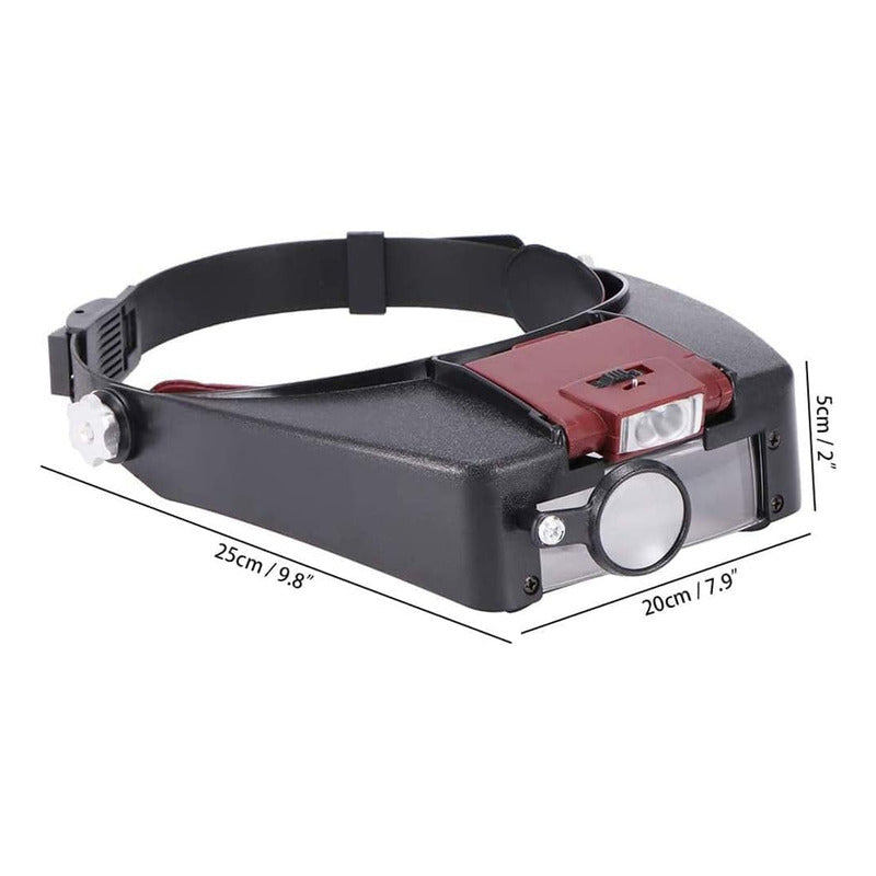 Lentes Lupa Cintillo Lupa Con Luz Lente Lupa Vicera Con Luz