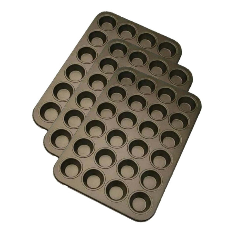 X3 Moldes Cupcakes Moldes Cupcakes Baratos 24 Mini Cupcake