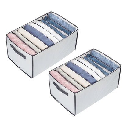 Pack X2 Organizador De Ropa 9 Divisores Ropa Interior