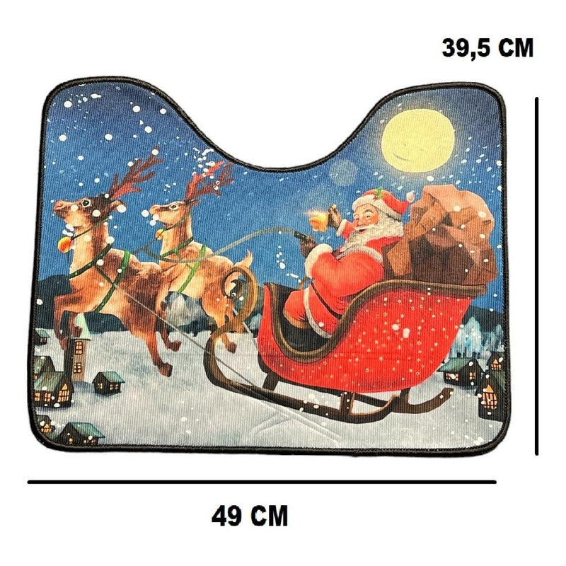 Set Fundas De Navidad Baño Cosas Navideñas Fundas Navidad