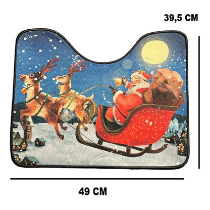 Set Fundas De Navidad Baño Cosas Navideñas Fundas Navidad