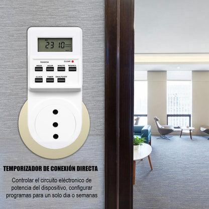 Pack X2 Enchufe Temporizador  Timer Digital Programable