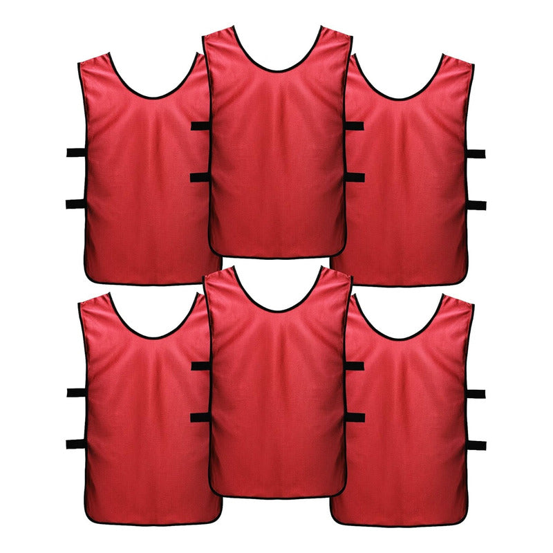 Pack X6 Chalecos Deportivos Petos Para Niños Camiseta Futbol