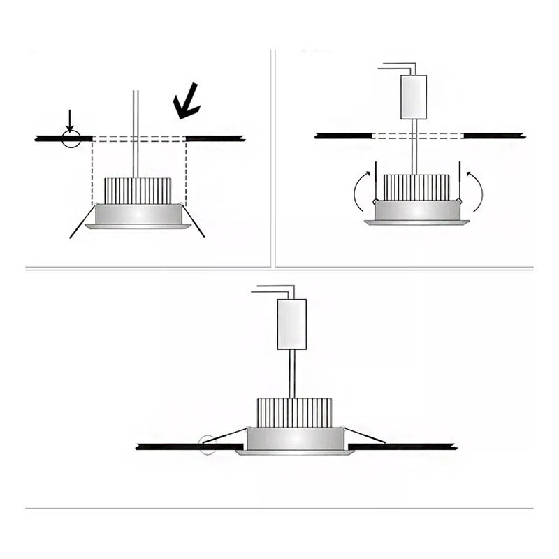Ampolleta Led Embutido Foco 3w Led Ampolleta Luz Blanca Led Arcashopping Foco Led Embutido Luminaria Led 3w Focos Embutidos Led