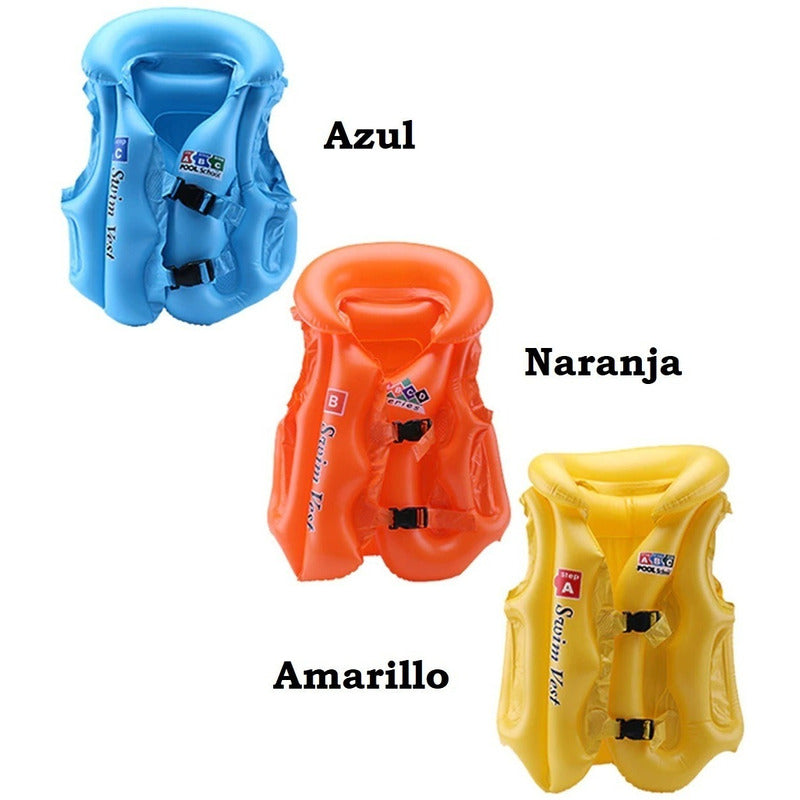Flotador Niño Flotador Niña Chaleco Inflable Para Piscinas S