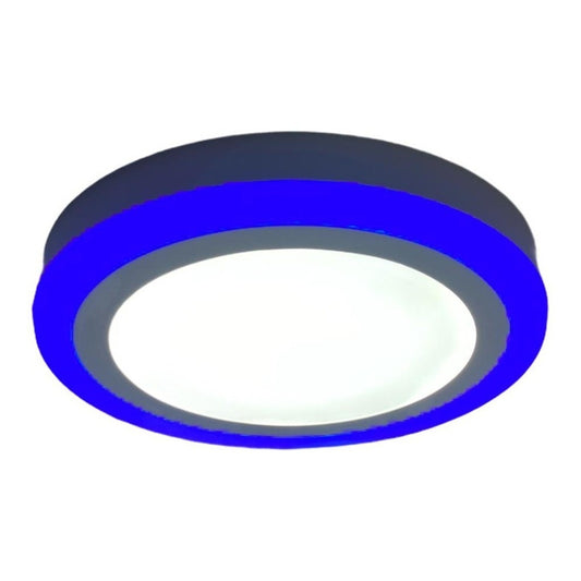 Plafon Led Plafon Techo Focos Led Interior 18+6w Blanco Azul