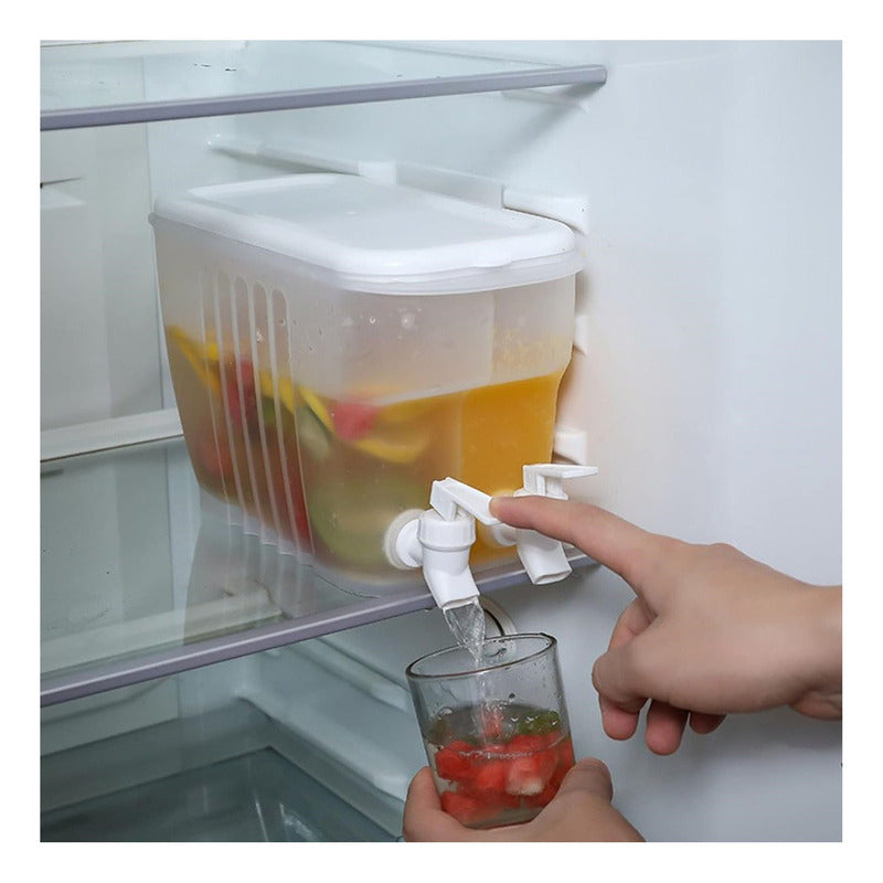 Jarra Dispensadora Doble Grifo Jarras Jugo Agua 3,5l Bebidas
