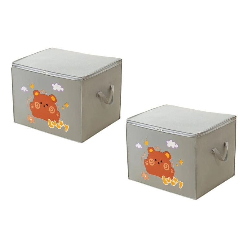 Pack X2 Bolsas Almacenamiento Niños Organizador Ropa Juguete