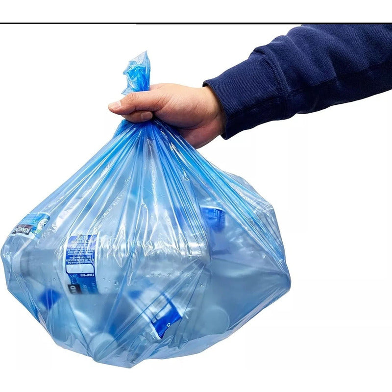 Bolsas De Basura 50x60cm Bolsas Plásticas Azules 50 Unidades