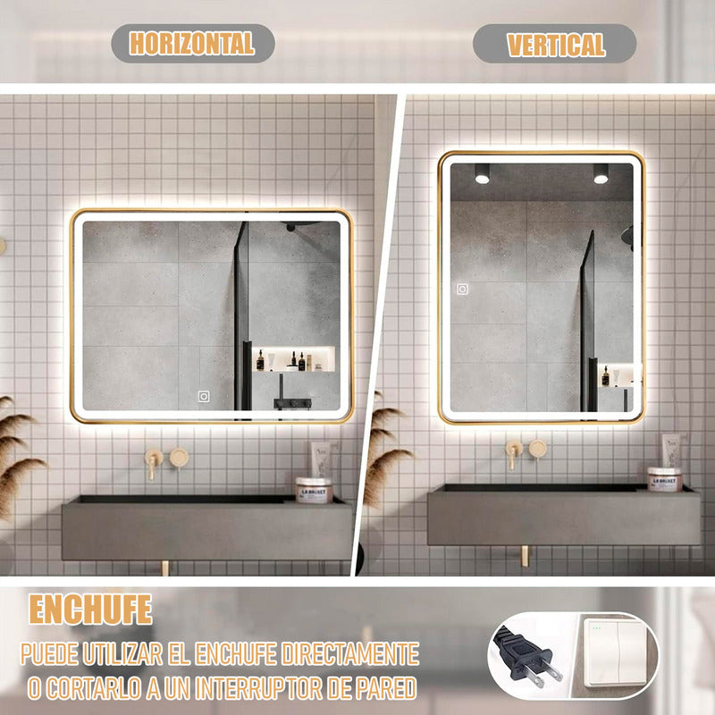 Espejo Led Espejo Rectangular Decorativo Espejos Colgantes