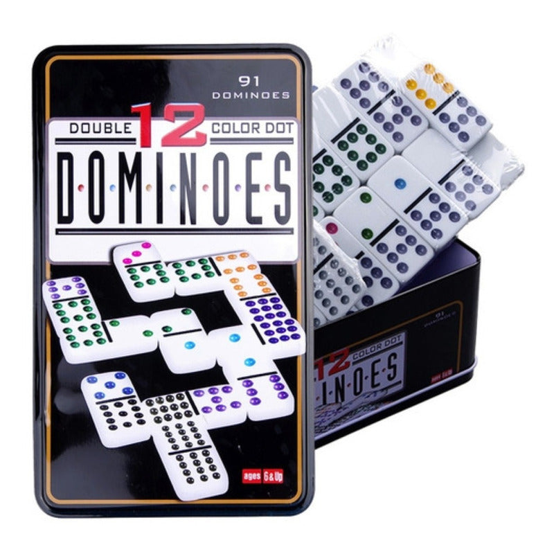 Juego De Domino 91 Piezas Doble 12 Dominoes Juego De Mesa
