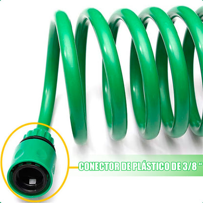 Pack X2 Manguera Espiral Riego Retratil 15 Mtrs Manguera Exp
