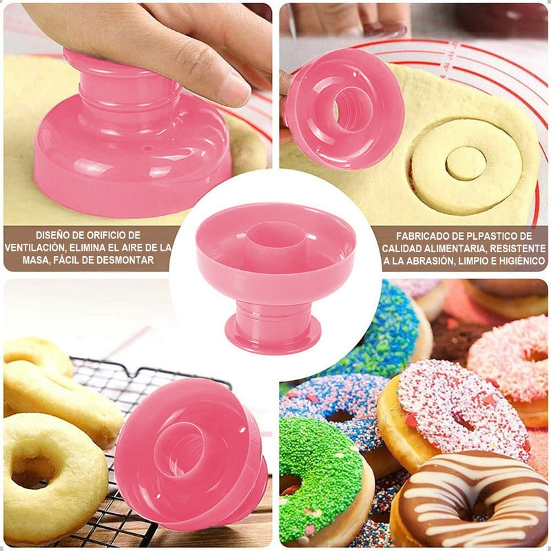 Pack X2 Molde Donas Molde Cortador Para Masa Donuts Molde