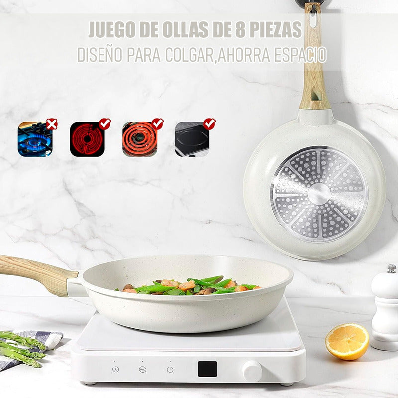 Juego De Ollas Bateria De Ollas Juego De Bateria Keep 8 Pcs