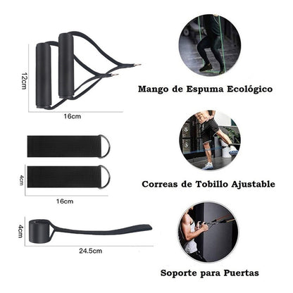Set Bandas Elasticas Kit Bandas Resistencia Ejercicio 16 Pz