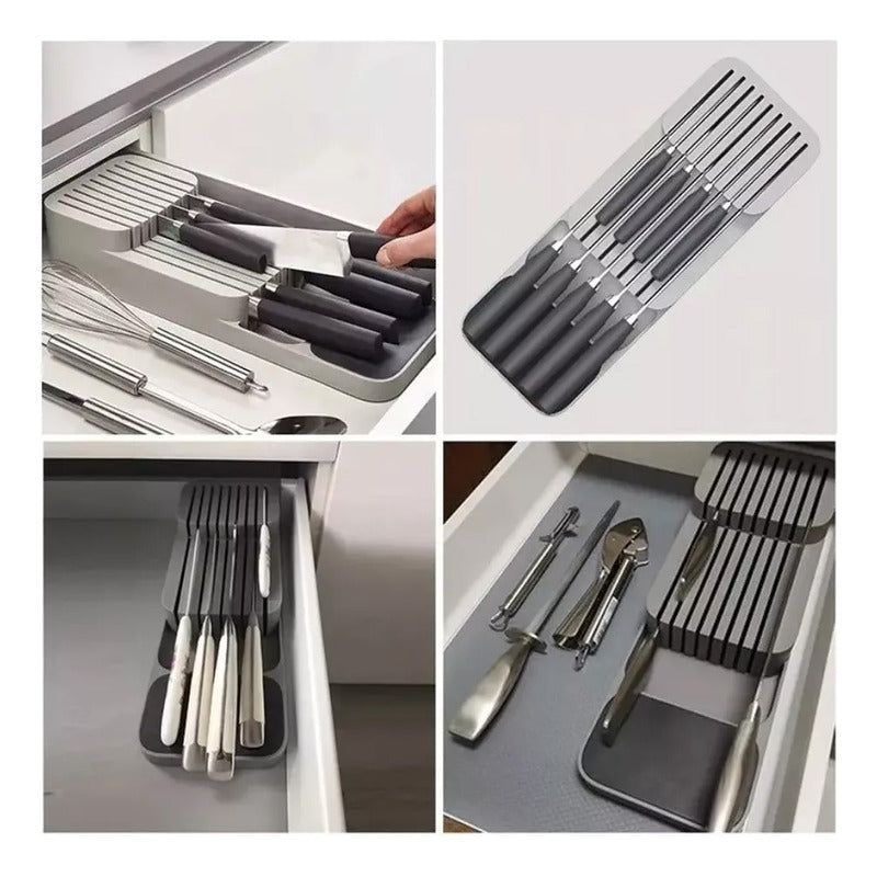 Pack X2 Organizador Cubierto Cuchillo Organizador De Servici