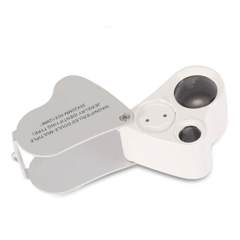 Lupa Geologica Lupa 30x22mm Led Lupa Joyero Con Luz 60x12mm