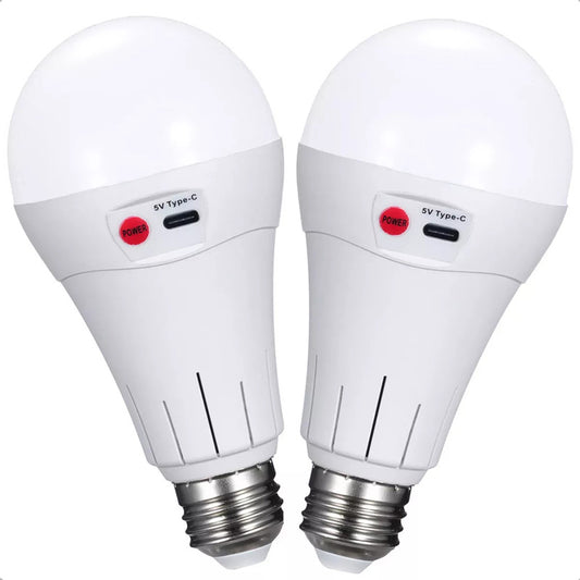 Pack X2 Ampolleta Emergencia Led 10w Usb Pack X2 Ampolletas E27 Led Emergencia Arcashopping Pack X2 Ampolleta Recargable Ampolleta E27 Ampolleta Usb 10w