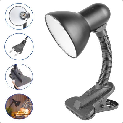 Pack X2 Lampara De Velador Lampara Escritorio Flexible Click