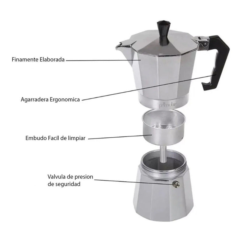 Cafetera Italiana 9 Tazas + Molinillo Cafe Cafeteras Express