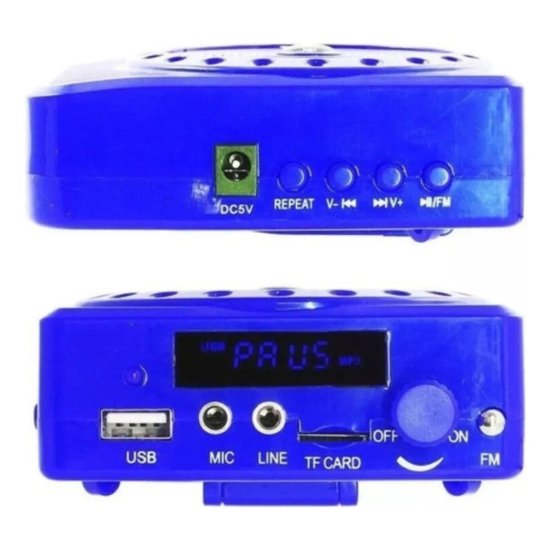 X2 Megafono Amplificador De Voz Microfono Conferencia Radio