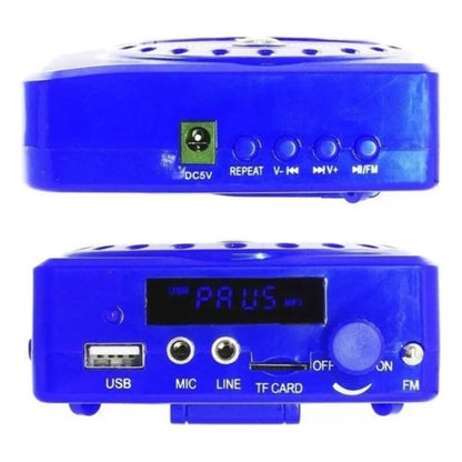 X2 Megafono Amplificador De Voz Microfono Conferencia Radio