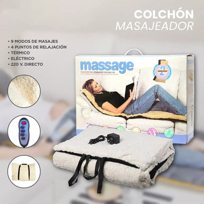 Asiento Masajeador Colchoneta Masajeadora Espalda Chiporro Masajeador Arcashopping Colchoneta De Masaje Portatil Chiporro Colchoneta Masaje Cojín Masajeador Chiporro Electrico Calor