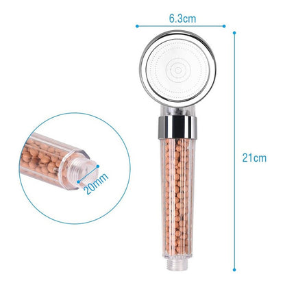 Ducha Ahorro Agua Filtro Ecológica + Manguera Flexible 1,5m
