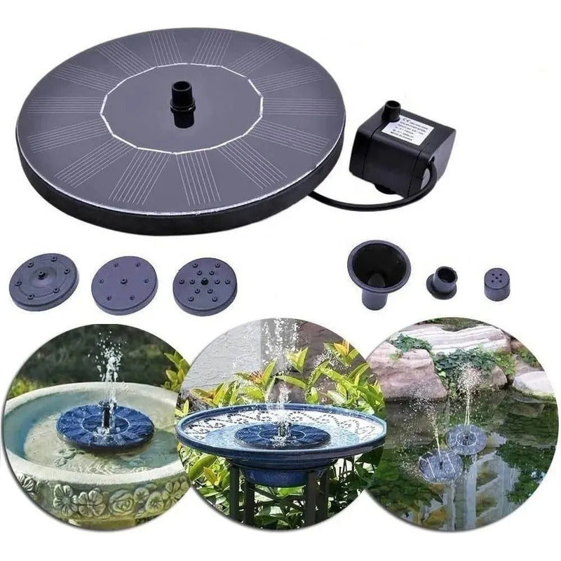 Fuente Agua Solar Bomba Riego Piscina Aspersores Regadera