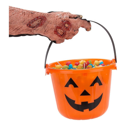 Cubo Calabaza Grande Dulces Halloween Balde Dulce O Truco
