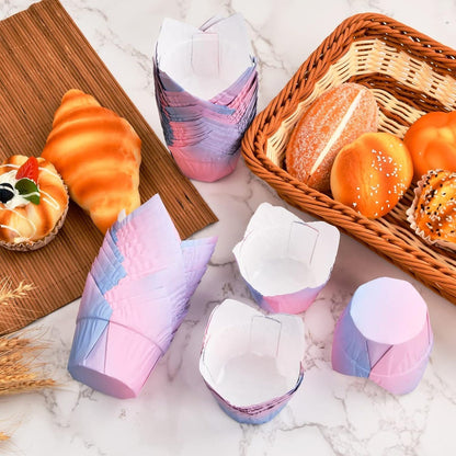 Pack X12 Capsula Para Hornear Capsulas Cupcakes Tulipanes Cu