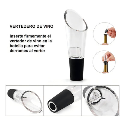 Vertedor Vino Boquilla Aireador Vino Dosificador Botella
