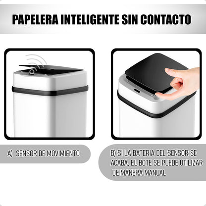Basurero Con Sensor Basurero Automatico Papelera Inteligente